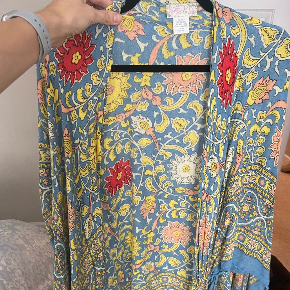 Free people multicolor kimono